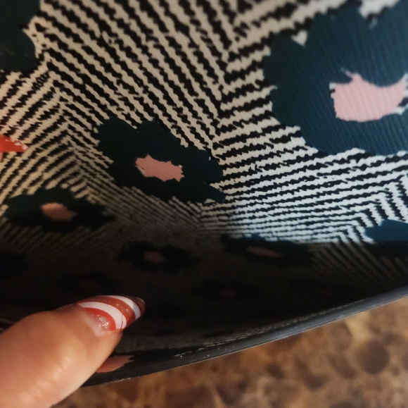 Kate Spade Black and Pink Patterned Tote EUC - Picture 8 of 13